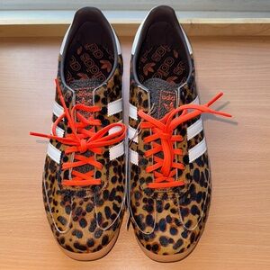 Adidas SL 72 OG W Brown and Orange Sneakers with Leopard Print Size 11 NWT